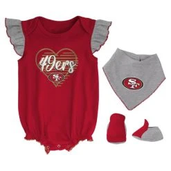 Outerstuff NFL Mädchen 3er Baby-Set San Francisco 49ers