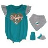 Outerstuff NFL Mädchen 3er Baby-Set Miami Dolphins