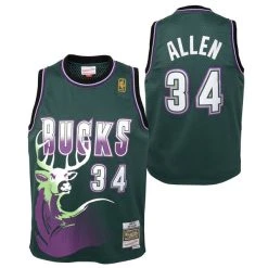 Mitchell & Ness Swingman Kinder Jersey Milwaukee Bucks 1996 Ray Allen