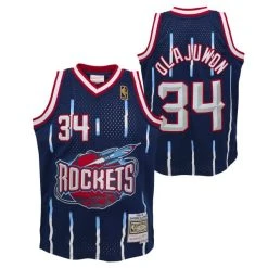 Mitchell & Ness Swingman Kinder Jersey Houston Rockets 1996 Hakeem Olajuwon
