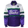 Mitchell & Ness Kinder Heavyweight Satin Jacke - Milwaukee Bucks