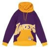 Mitchell & Ness Fleece Hoody - BIG FACE Los Angeles Lakers -New Era Verkaufsgeschäft FPHD4352 LAL 600x600