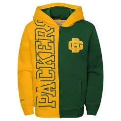 Mitchell & Ness Fleece Zip Hoody - NFL Green Bay Packers