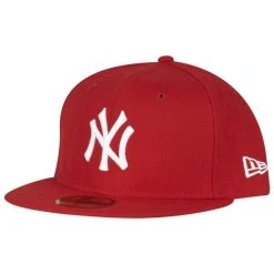 New Era 59Fifty Cap - BASIC New York Yankees Rot / Weiß
