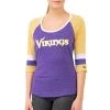 New Era NFL Damen 3/4 Jersey Top - Minnesota Vikings