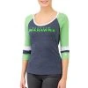 New Era NFL Damen 3/4 Jersey Top - Seattle Seahawks -New Era Verkaufsgeschäft NE12256250 600x600