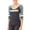 New Era NFL Damen 3/4 Jersey Top - Oakland Raiders -New Era Verkaufsgeschäft NE12256266 600x600