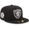 New Era 59Fifty Fitted Cap - SIDE PATCH Las Vegas Raiders