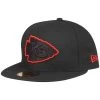 New Era 59Fifty Fitted Cap - NFL Kansas City Chiefs Schwarz