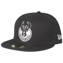 New Era 59Fifty Fitted Cap - NBA Milwaukee Bucks Schwarz