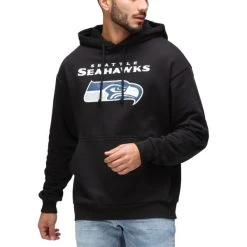 Recovered Re:covered Fleece Hoody - NFL Seattle Seahawks Schwarz
