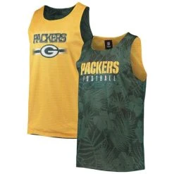 FOCO Reversible Floral Mesh Tank Top - NFL Green Bay Packers