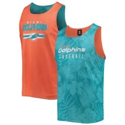 FOCO Reversible Floral Mesh Tank Top - NFL Miami Dolphins