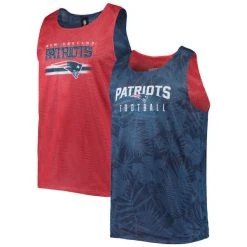 FOCO Reversible Floral Mesh Tank Top - New England Patriots