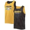 FOCO Reversible Floral Mesh Tank Top - Pittsburgh Steelers