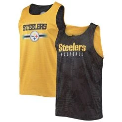 FOCO Reversible Floral Mesh Tank Top - Pittsburgh Steelers